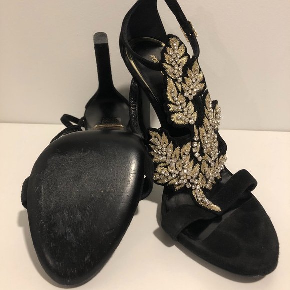 Roberto Cavalli Althea Suede Sandals - Picture 7 of 7
